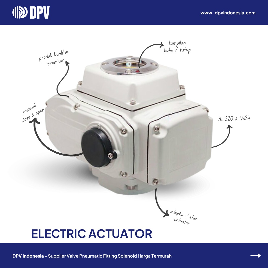 Actuator 𖥠 Distributor Electric Actuator dan Pneumatic Actuator di Jakarta Harga Termurah